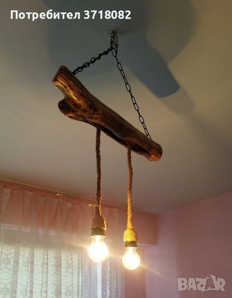 Полилей изработен от дърво, снимка 1