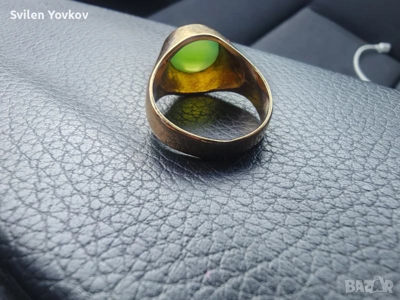 Продавам ръчно изработен български златен пръстен , снимка 1