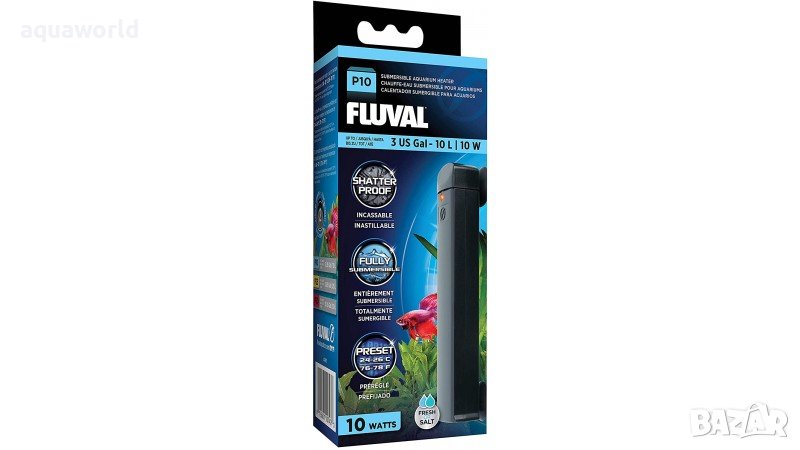 "ПРОМОЦИЯ" Нагревател Fluval P10 - 10w, снимка 1