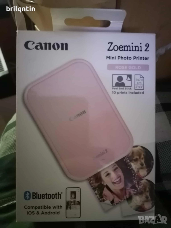 Мини цветен принтер Canon чисто нов, снимка 1