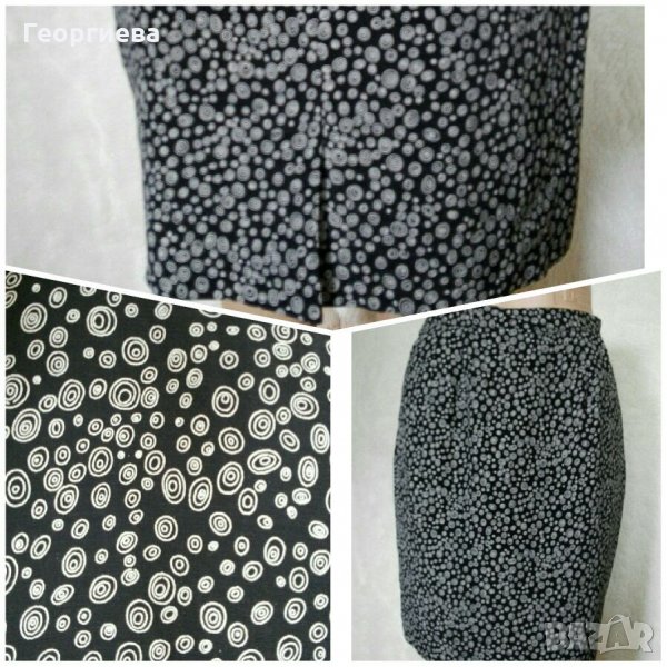 Къса пола черно и бяло🎀💎 М(38)🎀💎  арт.068, снимка 1