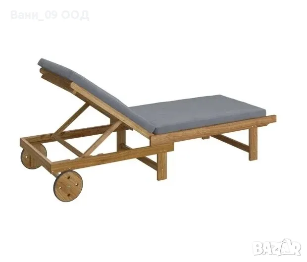 Висококачествен шезлонг от акациева дървесина , снимка 1