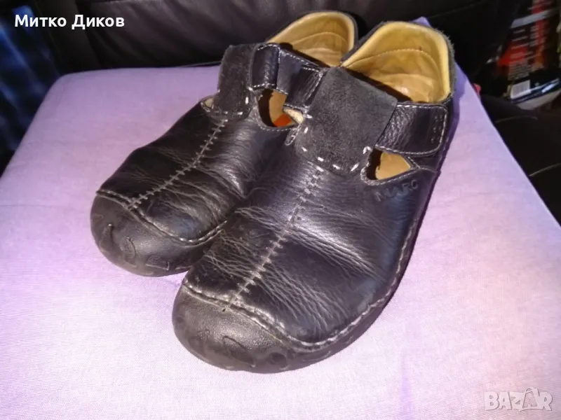 Mark маркови гръцки обувки естествена кожа с лепки №42, снимка 1