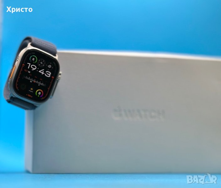 ГАРАНЦИОНЕН!!! Apple Watch Ultra 2 GPS + Cellular, титанов, 49mm , снимка 1