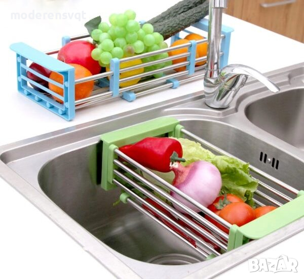 Кухненски разтегателен отцедник за мивка, снимка 1