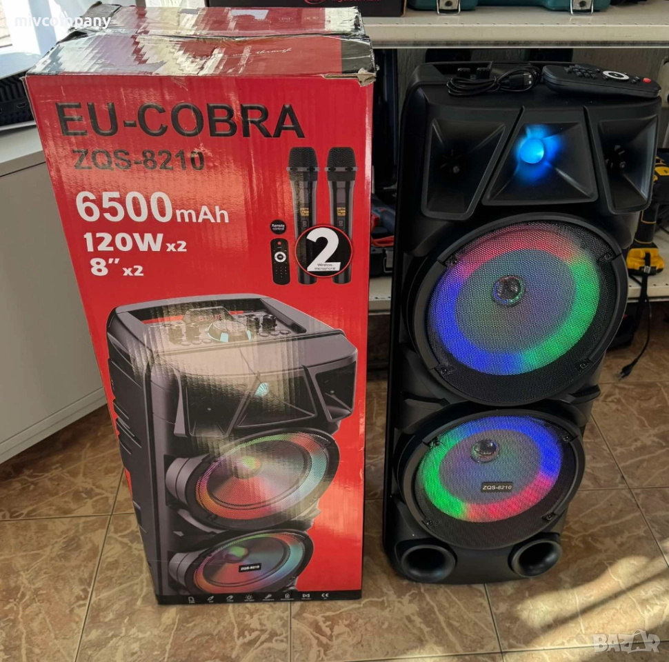 Преносима караоке колона Cobra ZQS8210, снимка 1
