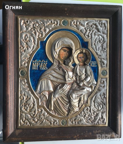 Икона Богородица с младенеца, снимка 1