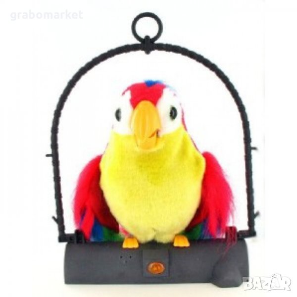  Говорящ повтарящ папагал детска играчка "Пачо", снимка 1