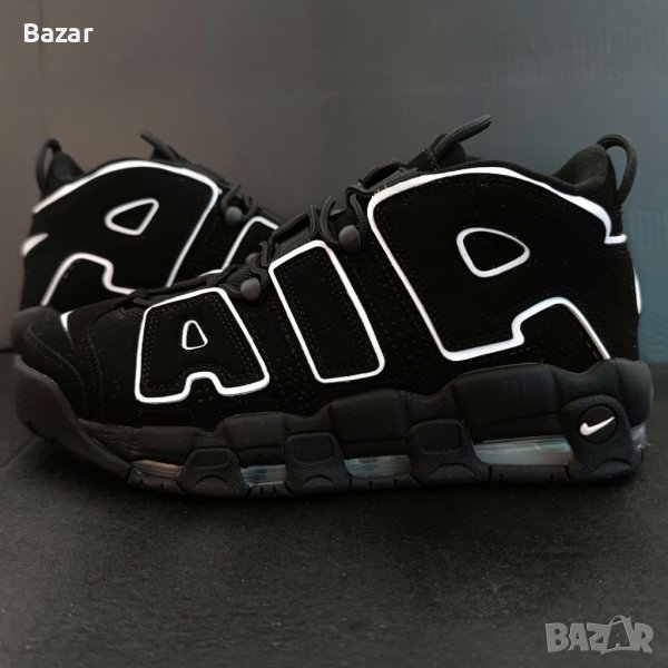 Нови Оригинални Обувки Nike Air Air More Uptempo Black Мъжки Кецове Маратонки Размер 44 Номер 28см, снимка 1