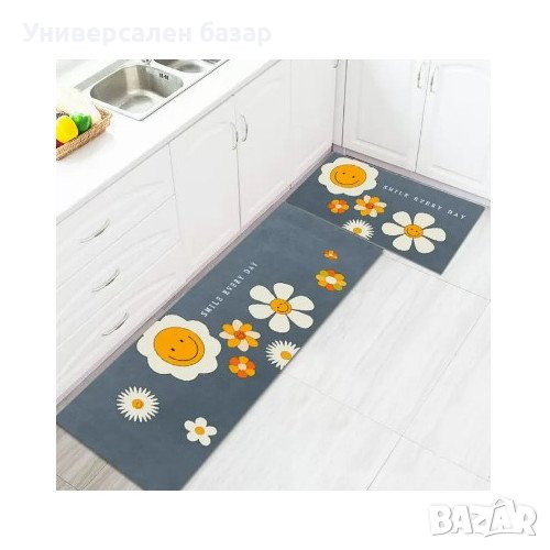 Комплект водоустойчиви противоплъзгащи постелки за кухня, различни цветове, снимка 1