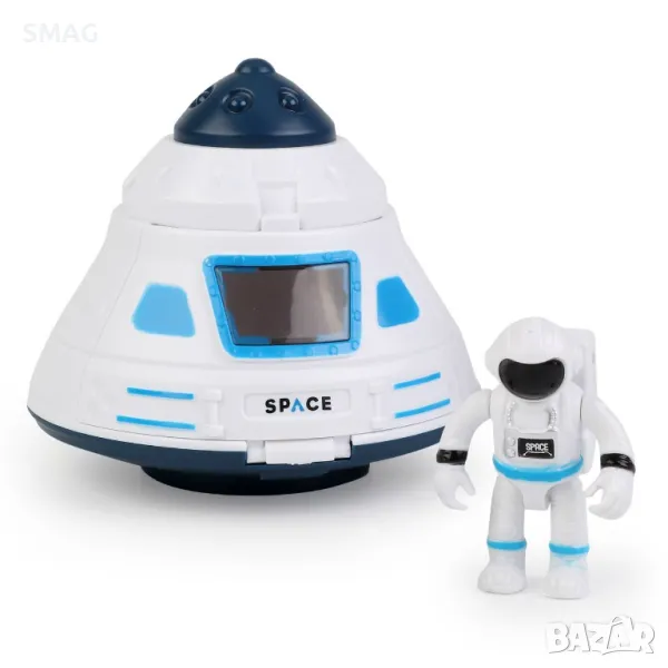 Космическа спасителна капсула с астронавт и светлина S_1216314, снимка 1