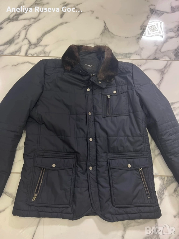 Мъжко тъмно синьо яке на марката Teodor размер М/L, снимка 1