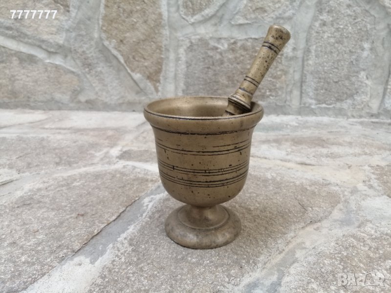 Стар български бронзов хаван / хаванче, снимка 1