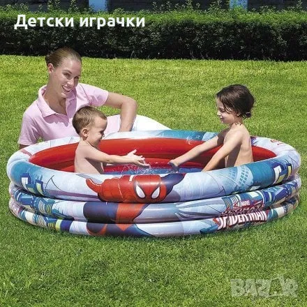 Надуваем басейн Спайдърмен BestWay, 152 х 30 см, Spiderman, снимка 1