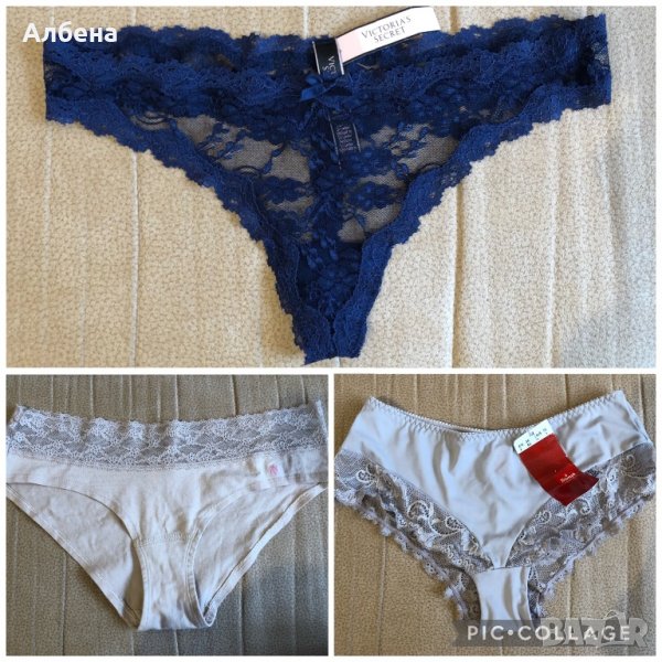 Дамски бикини с дантела Victoria’s secret, бразилиани Triumph, снимка 1