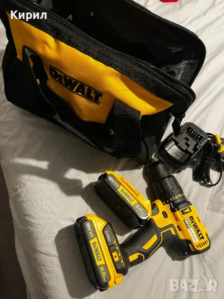 Чисто Нов Dewalt DCD 778 + 2 батерии 2.0аh+ чанта Dewalt, снимка 1