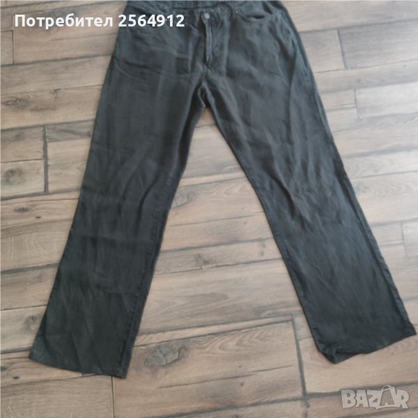Продавам мъжки черен ленен панталон , снимка 1