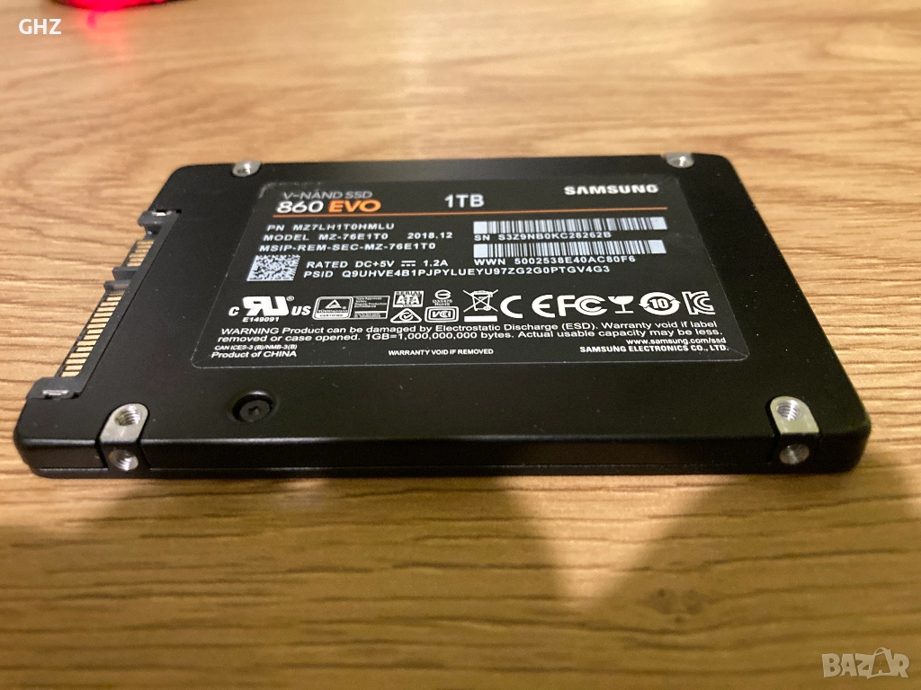 Samsung 860 EVO 1 TB / SATA / SSD, снимка 1