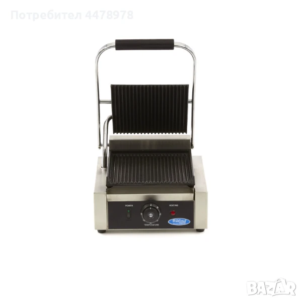 Контактен електрически грил 1.8 kW – перфектен избор за професионални кухни!, снимка 1