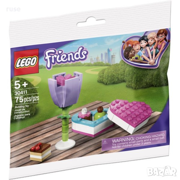 НОВИ! LEGO® 30411 Friends кутия за бонбони и цветя, снимка 1