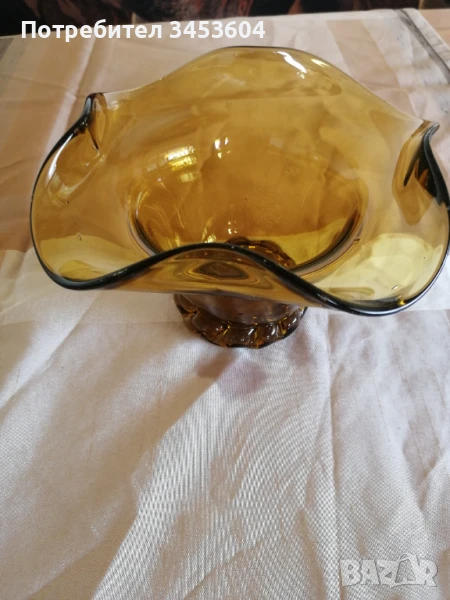 Стъклена купа, бонбониера, снимка 1