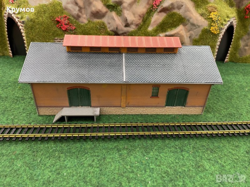 Товарна гара за макет на влак HO 1:87 ЖП моделизъм, снимка 1