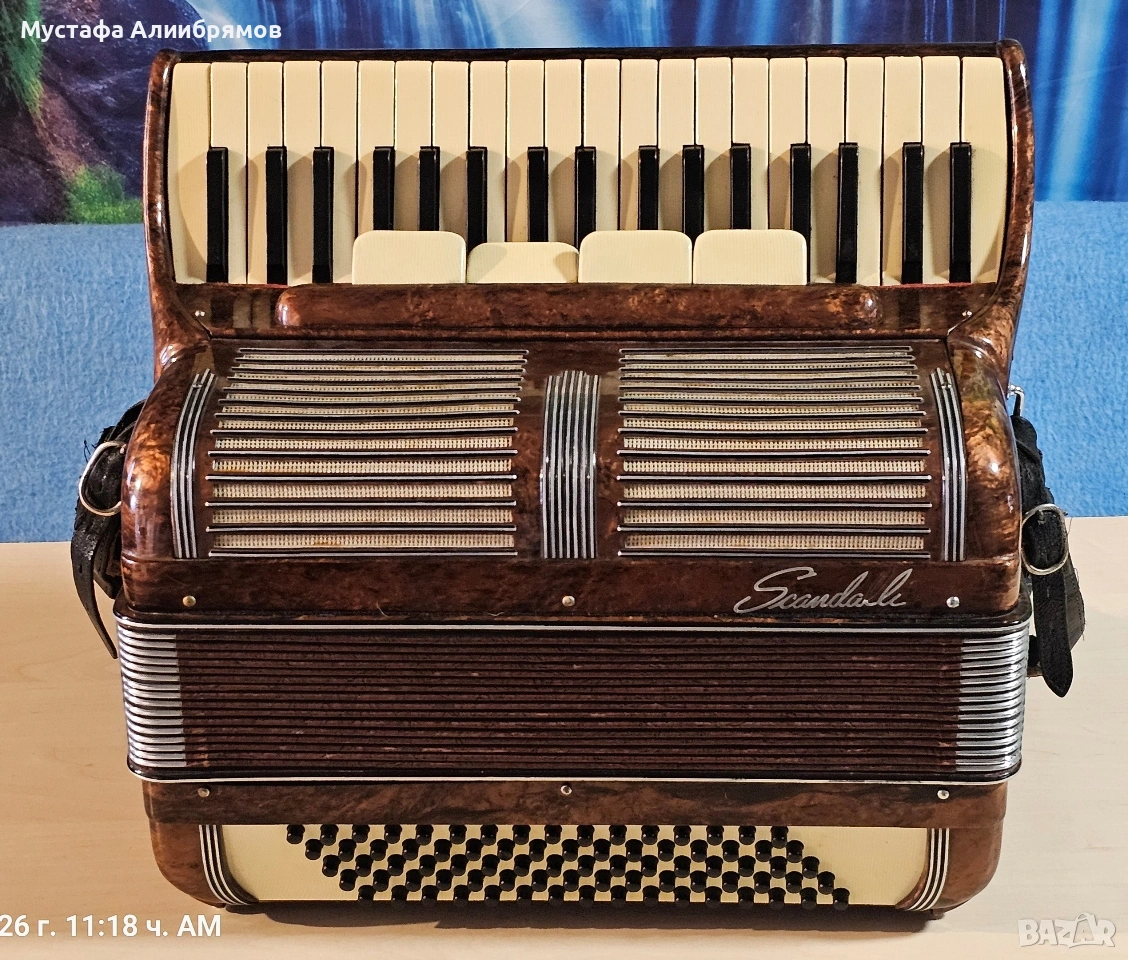 Skandalli 80 баса италиански акордеон, снимка 1