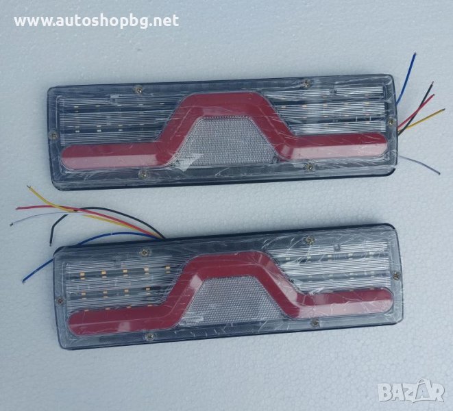 LED стопове с динамичен мигач и неон 12V, снимка 1