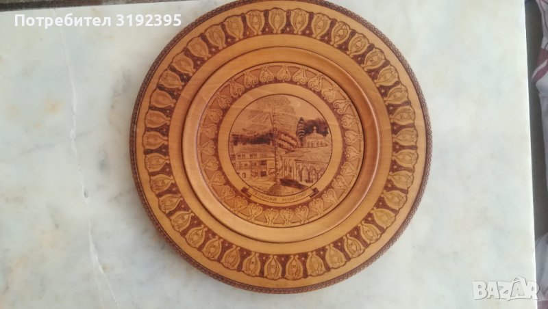 Троянски манастир (пирография), снимка 1