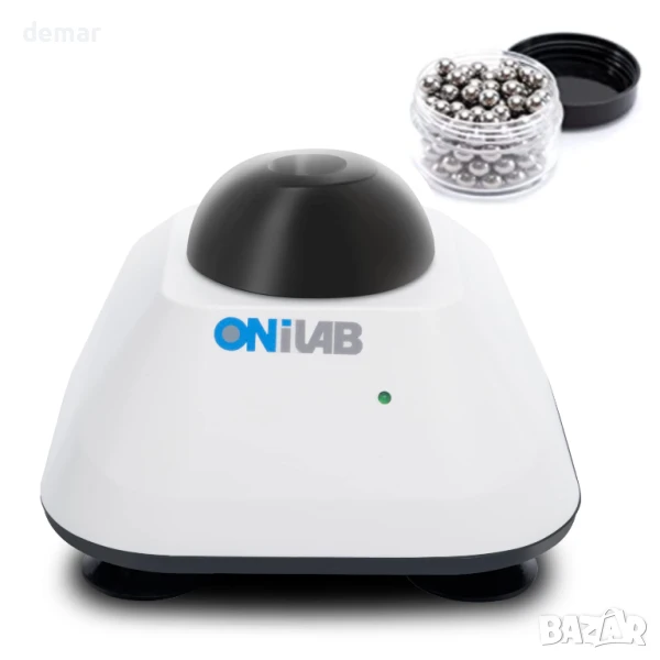 ONiLAB Vortex миксер с функция докосване, 120бр. 7/32 инча топки,черен, снимка 1