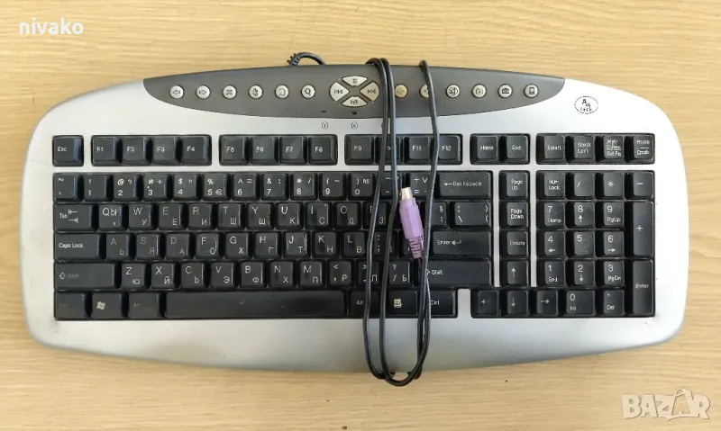 Продавам клавиатура A4 KB 21 мултимедийна, PS/2 - A4-KEY-KB21, снимка 1
