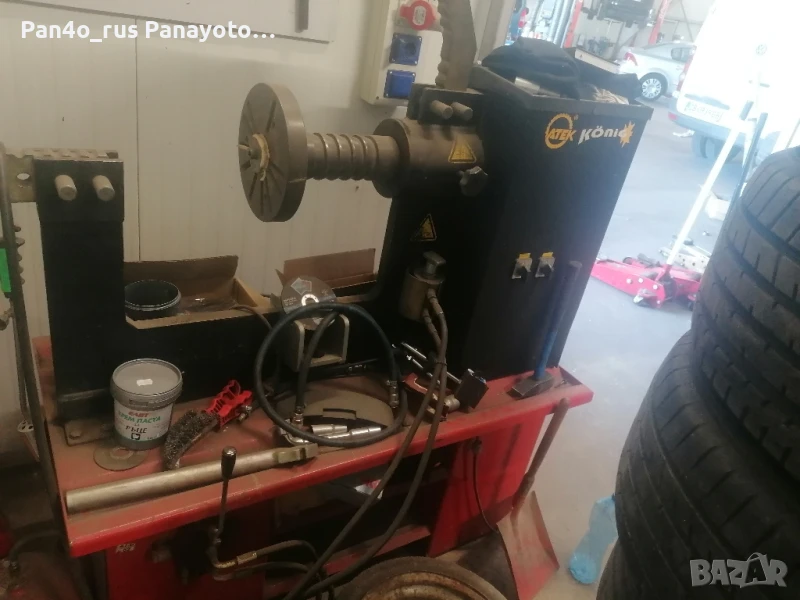 професионална машина за изправяне на джанти в отлично състояние , снимка 1