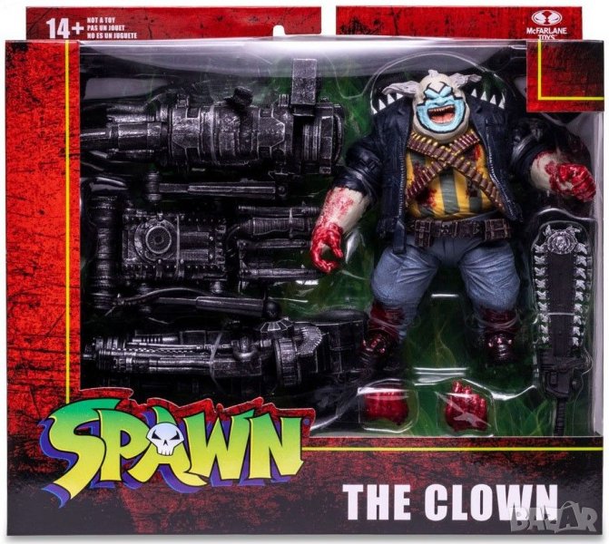 Екшън фигура McFarlane Comics: Spawn - The Clown (Bloody) (Deluxe Set), 18 cm, снимка 1
