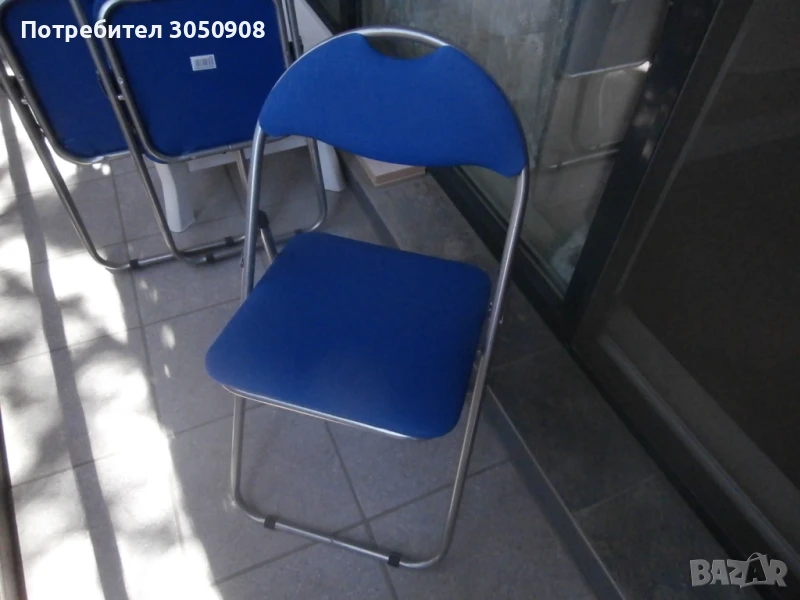 2 сгъваеми стола с мека седалка и облегалка за 30 лв, снимка 1
