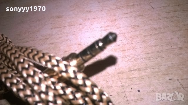 кабел 1.5м с оплетка и позлатени жакове 3.5мм, снимка 8 - Други - 26513171