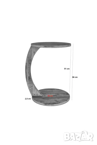 Масичка за кафе с колелца / Помощна масичка за диван , снимка 2 - Маси - 49486560