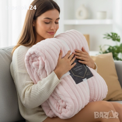 Луксозно меко одеяло- Двулицево - 220x240 см - 3.5кг на бройка, снимка 4 - Олекотени завивки и одеяла - 52591706