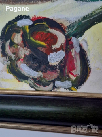 Масло на платно натюрморт , снимка 5 - Картини - 53302867