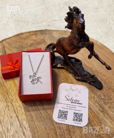 Нежно колие с конче "Свободен дух " , снимка 4 - Колиета, медальони, синджири - 52891670