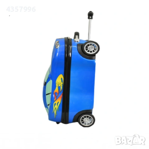 Комплект Куфар и раница, За деца, Кола, Син , снимка 5 - Кенгура и ранички - 53115454