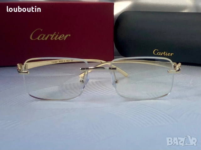Cartier Мъжки слънчеви очила правоъгълни 3 цвята черни кафяви прозрачни, снимка 15 - Слънчеви и диоптрични очила - 51739017