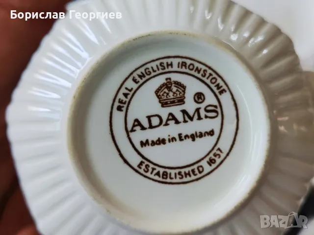 Порцеланов сервиза чаши и чинии Англия Adams, снимка 10 - Сервизи - 49919884