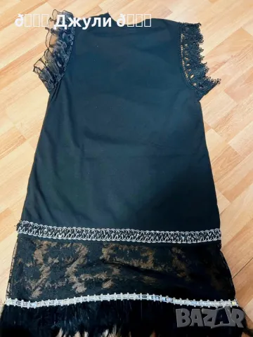 Уникална рисувана рокля с пера 🪽, снимка 5 - Рокли - 49586410