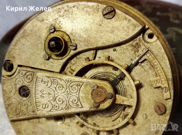 МЕХАНИЗЪМ от РЯДЪК СТАР ВИКТОРИАНСКИ ДЖОБЕН ЧАСОВНИК с РИМСКИ ЦИФЕРБЛАТ 47152, снимка 14 - Антикварни и старинни предмети - 48578468