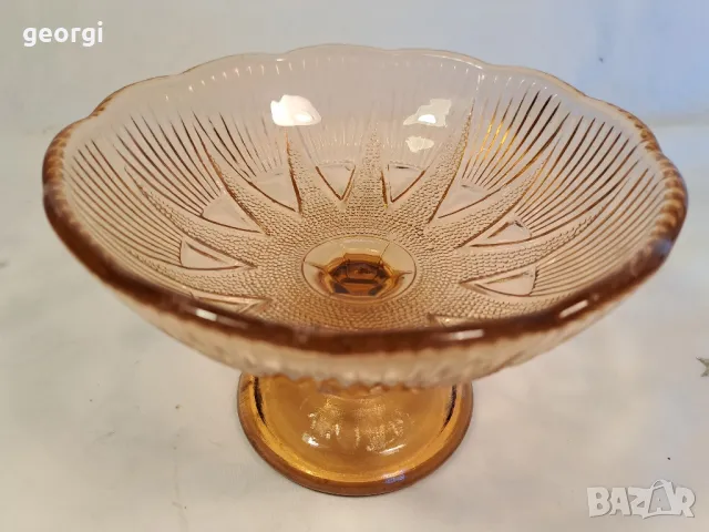 стъклена фруктиера цветно стъкло 25/5, снимка 2 - Аксесоари за кухня - 50330971