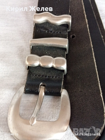 Дамски кожен колан изчистен стилен дизайн 26614, снимка 2 - Колани - 51893654