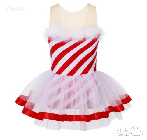 Коледна рокля за деца, прекрасен подарък за празници, снимка 9 - Детски рокли и поли - 43516809