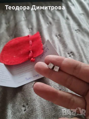 Дамски сребърни обеци