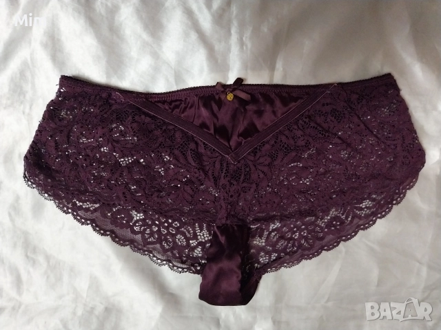 XL Бикина бордо от дантела и сатен , снимка 5 - Бельо - 52871234