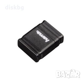 Нова USB 32GB Flash памет HAMA Smartly - малкa, черна, запечатана, снимка 2 - USB Flash памети - 32383199